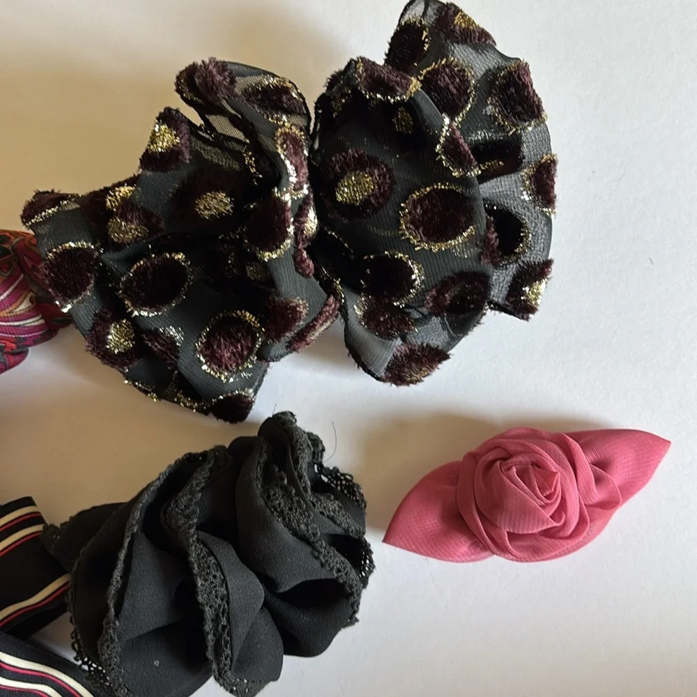 5 hair clip-ons